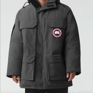 Canada Goose Mens Expedition Jacket in grey. Essentially brand new, worn once
